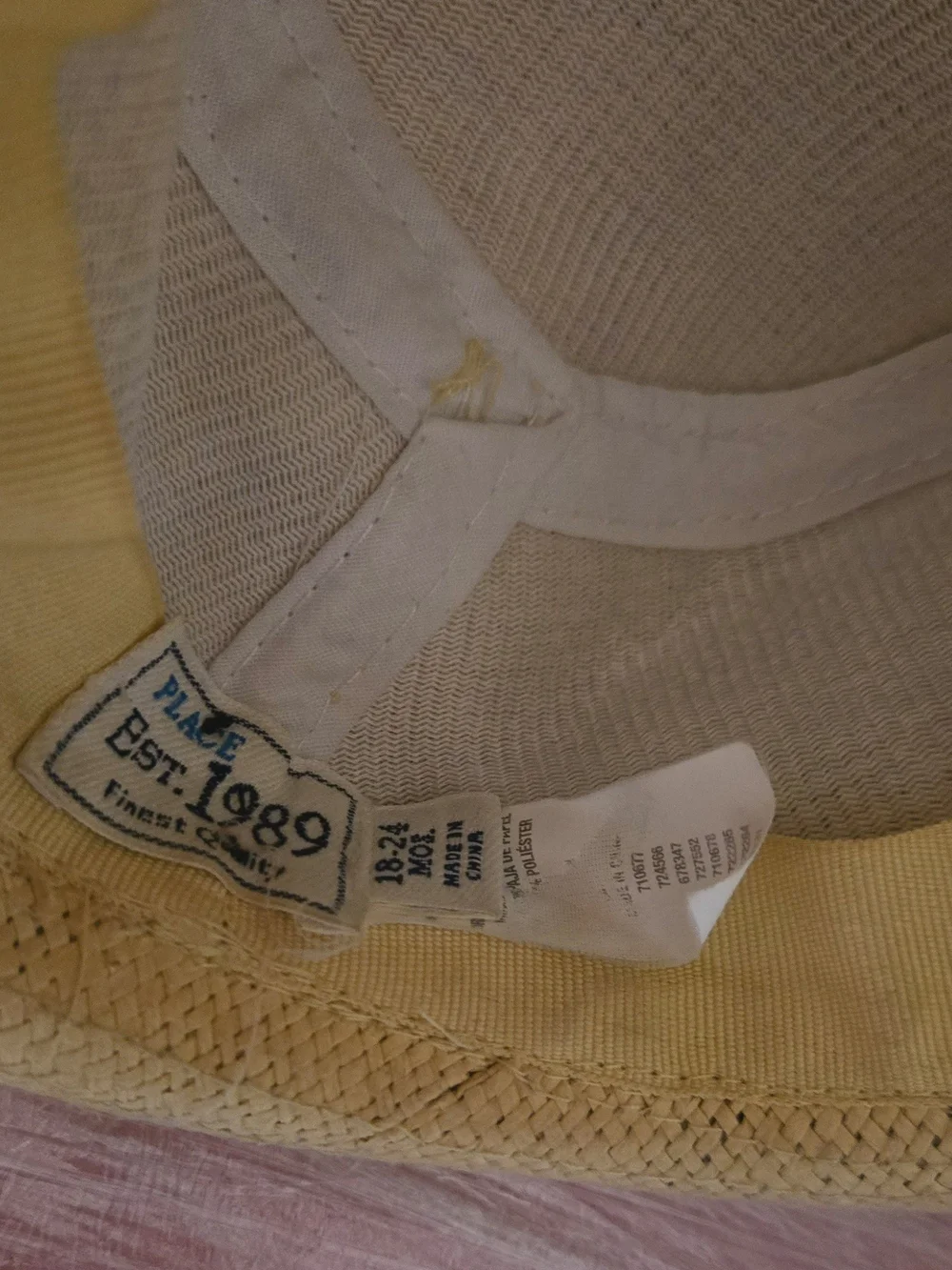 THE CHILDREN PLACE FASHION BEIGE HAT FOR BABY BOY